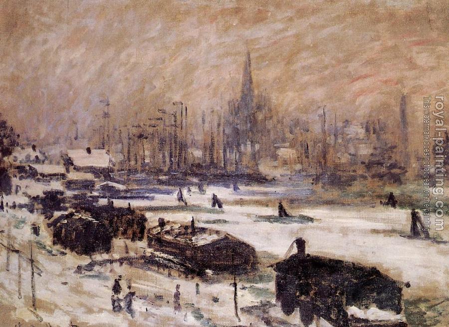 Claude Oscar Monet : Amsterdam in the Snow